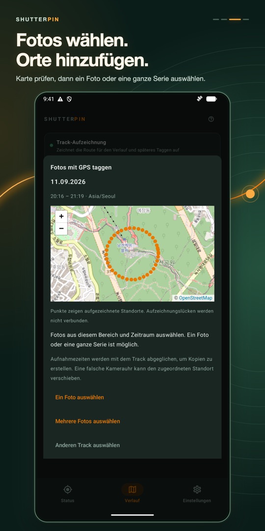 ShutterPin Kamera GPS Geotag – Screenshots 3