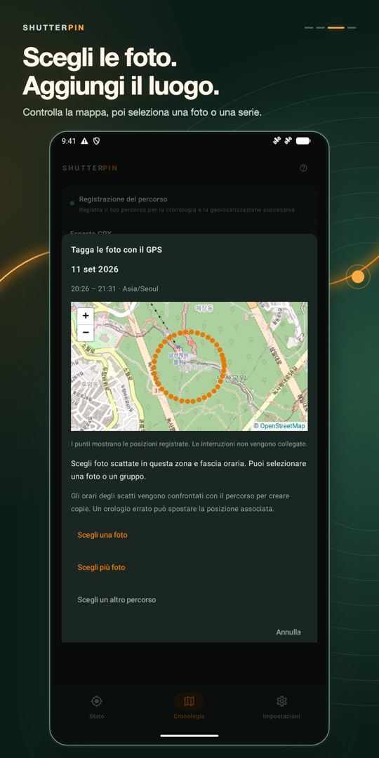 ShutterPin GPS Fotocamera – Screenshot 3