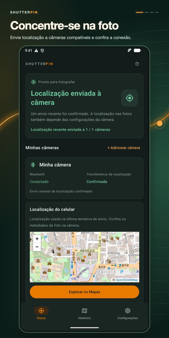 ShutterPin GPS da Câmera – Capturas de tela 1