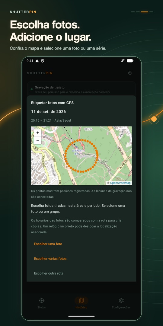ShutterPin GPS da Câmera – Capturas de tela 3